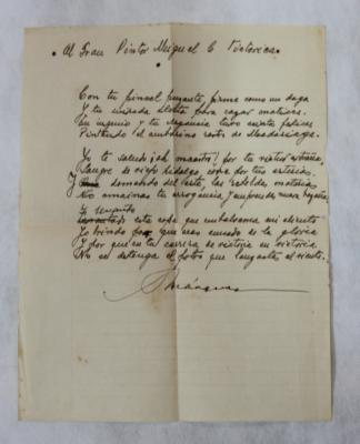 Carta a Victorica de Marquéz