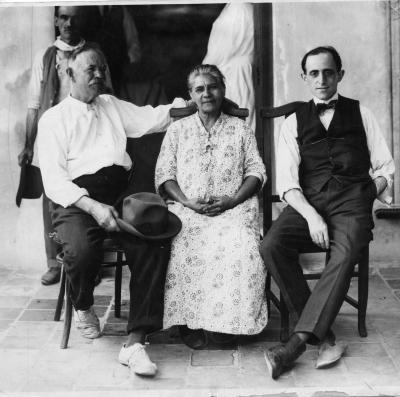 Manuel Chinchella, Justina Molina y Quinquela Martín