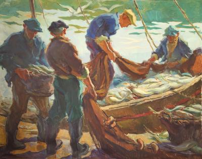 Pescadores en Mar del Plata