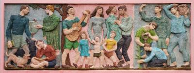 El maestro. El  coro. El  trabajo.