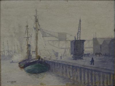 Lanchas en la niebla