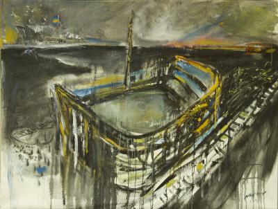 La Bombonera frente a su horizonte