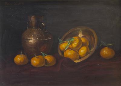 Bodegón con mandarinas