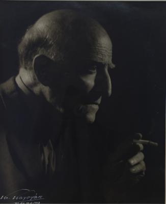 Sin título (Retrato de Quinquela fumando)