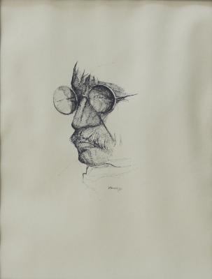 Retrato de Mahatma Gandhi